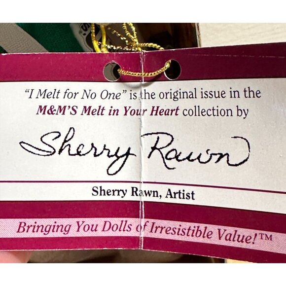 M&M Green Doll Ashton-Drake Galleries "I Melt For No One" Limited Edition Gift - Picture 8 of 8